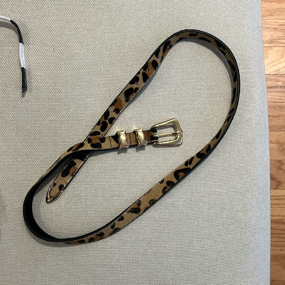 B-LOW THE BELT LEATHER CHEETAH PRINT BELT